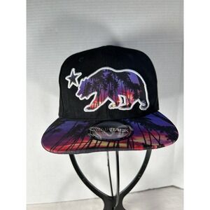 Tropical Palm California Bear Logo SnapBack hat/cap OSFA